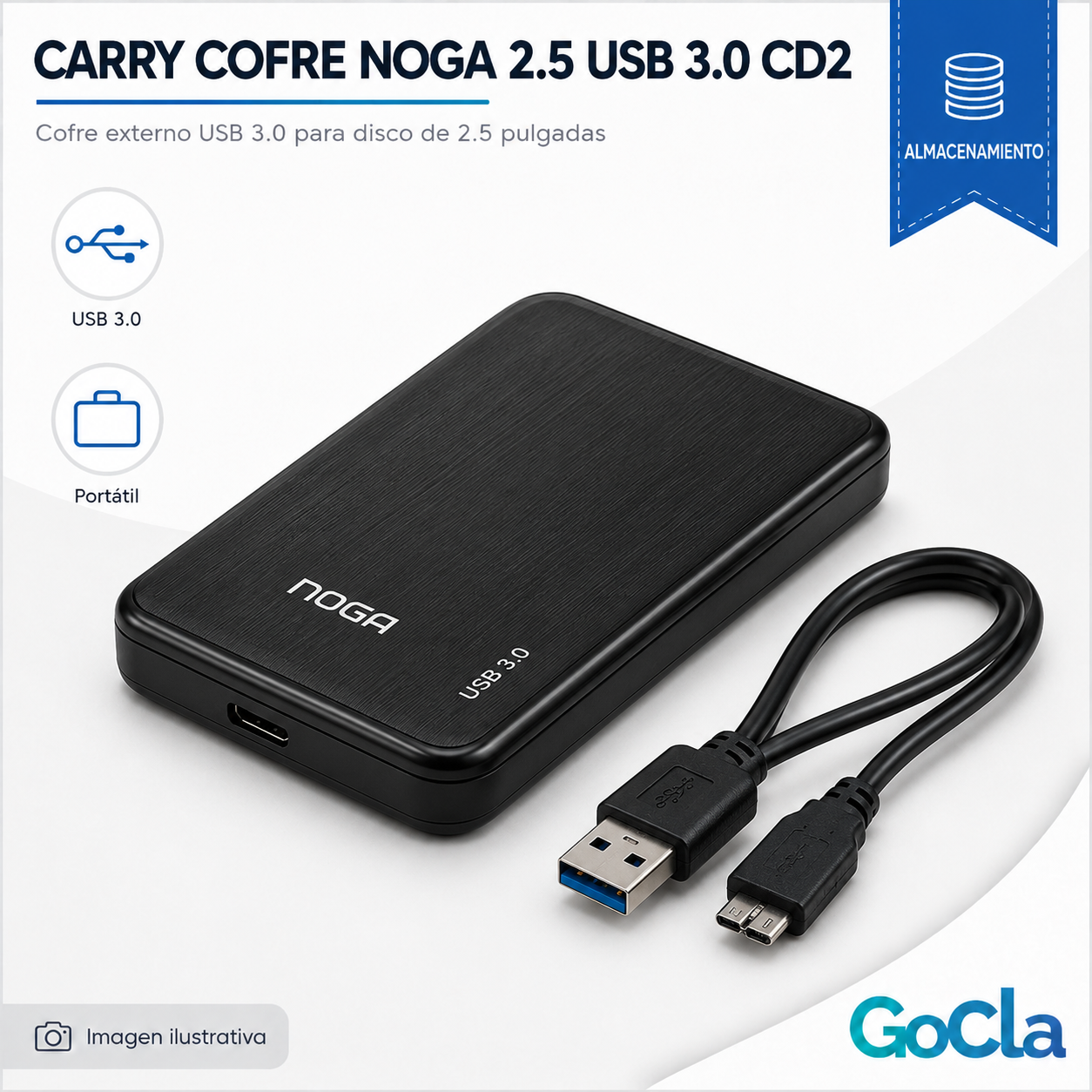 CARRY COFRE NOGA 2.5 USB 3.0 CD2