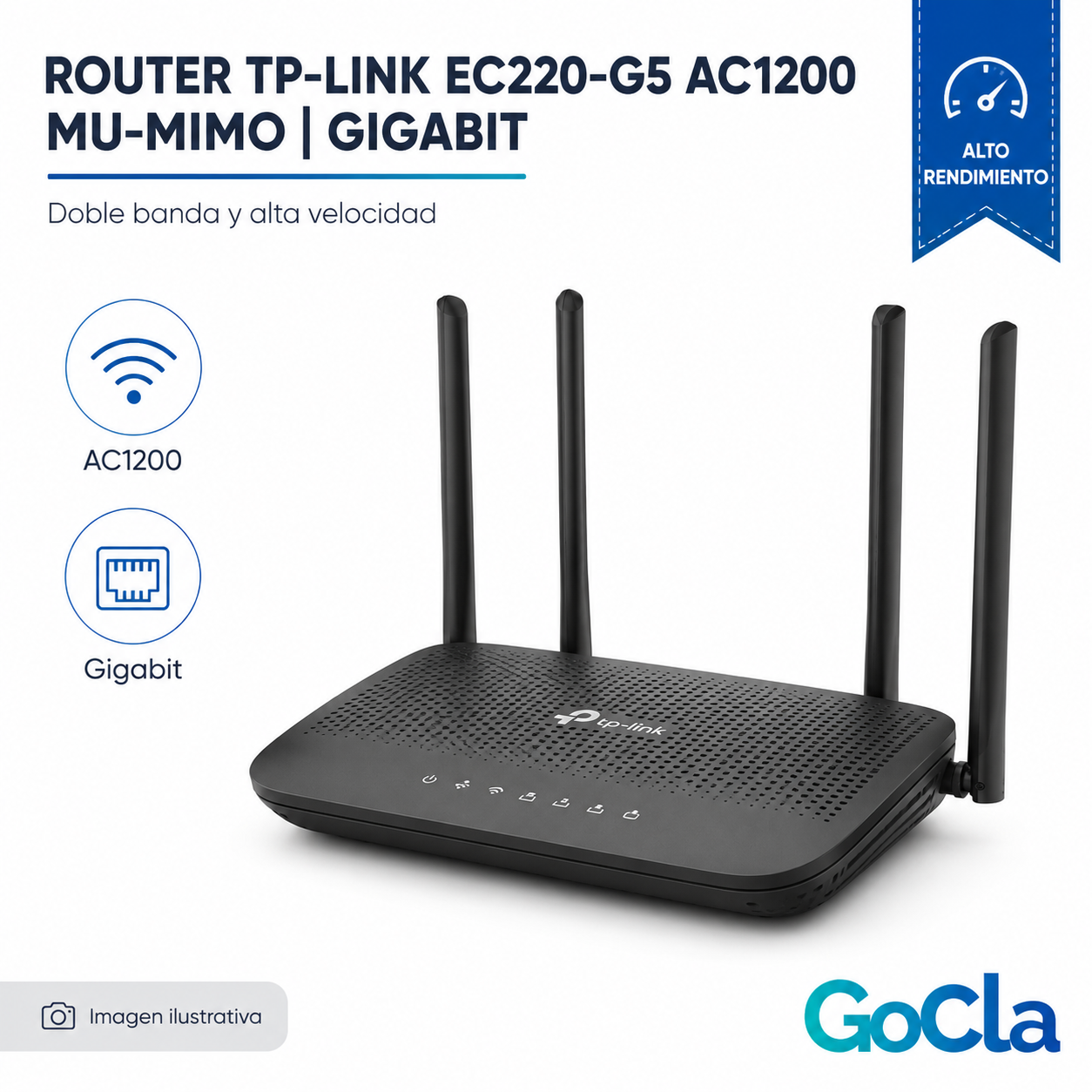 ROUTER TP-LINK EC220-G5 AC1200 MU-MIMO | GIGABIT